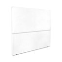 Ver imagem 2 de Cabeceira Estofada Casal Luna 140cm Courino Branco