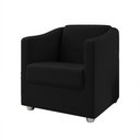 Ver imagem 2 de Poltrona Tina para Manicure e Pedicure Suede Preto - Wed Decor