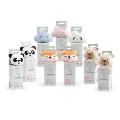 Naninha Com Prendedor 28cm x 30cm Amiguinho Na Hora Do Sono Acalma