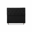 Ver imagem 3 de Cabeceira para Cama Casal Queen Estofada 1,58 ,Mts Zoe Vilajo: Suede Preto