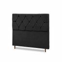 Ver imagem 4 de Cabeceira para Cama Casal Queen Estofada 1,58 ,Mts Zoe Vilajo: Suede Preto