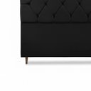 Ver imagem 6 de Cabeceira para Cama Casal Queen Estofada 1,58 ,Mts Zoe Vilajo: Suede Preto