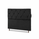 Ver imagem 5 de Cabeceira para Cama Casal Queen Estofada 1,58 ,Mts Zoe Vilajo: Suede Preto