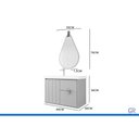 Ver imagem 2 de Conjunto Banheiro c/Esp Copenhague/Gota 80cm Capuccino MGM