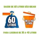 Ver imagem 2 de Saco de Lixo 60 Litros 100 Un Preto Super Reforçado Preto