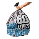Ver imagem 1 de Saco de Lixo 60 Litros 100 Un Preto Super Reforçado Preto