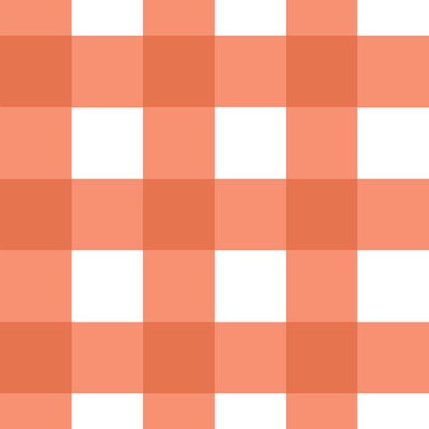 Papel de Parede Doce Estilo Xadrez Laranja 81888