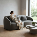 Ver imagem 5 de Sofá Sala Nuvem 210cm Conforto Premium Decorativo Orgânico:Cinza Escuro
