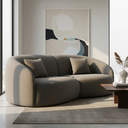 Ver imagem 1 de Sofá Sala Nuvem 210cm Conforto Premium Decorativo Orgânico:Cinza Escuro