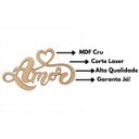 Ver imagem 3 de 10 Apliques MDF Palavra Amor Kit 10 Unidades