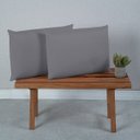 Ver imagem 1 de Par de Fronhas para Travesseiro Premium Percal de Microfibra 400 Fios Lisa:cinza