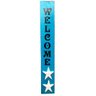 Placa Welcome 2 Estrelas Turquesa - 1