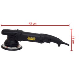 Politriz Automotiva Rotativa 780w Orbital 21mm Elétrica 110v Profissional Rotta 376 2610 Gold - 2