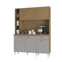 Ver imagem 1 de Cozinha Kit Duda 140 Cm Damasco Ripado Off White- Poquema