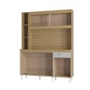 Ver imagem 4 de Cozinha Kit Duda 140 Cm Damasco Ripado Off White- Poquema