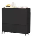 Ver imagem 3 de Mesa De Jantar Jade Dobravél Apartamento Lazer 120 Cm -100% MDF -Multifuncional - Preto