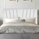 Ver imagem 1 de Cabeceira King Cama Box Estofada 195 Cm Emma Corino:branco