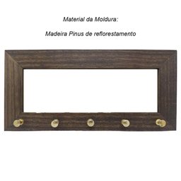 Quadro Porta Chaves Feng Shui Paz, Amor e Harmonia 27cm - 3