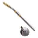 Ver imagem 5 de Bomba Chimarrão Rosca Aço Inox 304 Ouro 18k Pingente Desenho Nossa Senhora Aparecida Dourada