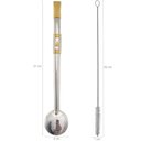 Ver imagem 2 de Bomba Chimarrão Rosca Aço Inox 304 Ouro 18k Pingente Desenho Nossa Senhora Aparecida Dourada