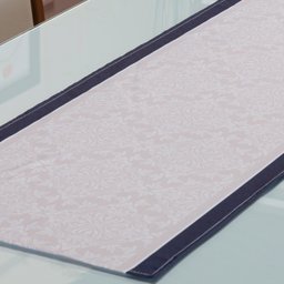 Caminho de Mesa Trilho Retangular Estampado 1,40 X 0,45 4 /6 Lugares Cozinha Sala Jantar Arabesco - 2