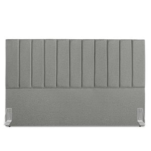 Cabeceira Estofada King Carla 195cm Linho Cinza-escuro