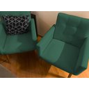 Ver imagem 5 de Poltrona Conforto para Sala Confortável Sala de Estar Resistente Sala de Espera Pés de Madeira