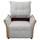 Ver imagem 5 de Cadeira Decorativa Poltrona Boston para Sala Bouclé e Corino:cinza Claro