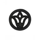 Ver imagem 1 de Rosácea Decoração De Ferro Flor De Lírio Grade Portão 15Cm