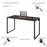 Mesa para Computador Office Estilo Industrial 1,35m Kuadra Nogal - 4