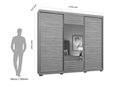 Ver imagem 5 de Guarda Roupa Casal Lyon com Espelho 3 Ptas 6 Gav Hanover Robel Móveis Guarda Roupa Lyon - 3 Portas