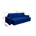 Ver imagem 6 de Sofá Dallas 3.10m Retrátil - Azul