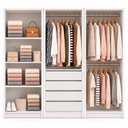 Ver imagem 4 de Closet Completo Modulado com Gaveteiro, Prateleiras e Cabideiros – Luna, Zoe e Max Branco