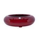 Ver imagem 1 de Vaso Bacia Decorativo Redondo Vermelho Lira M 13x40 cm - D’Rossi