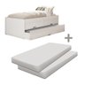 Bicama De Solteiro 2 Colchões E Gavetas Branco Bari Gabrielli - 2