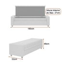 Ver imagem 4 de Puff Baú Calçadeira 160cm Heste Linho Bege - Sallar Home