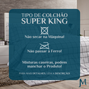 Ver imagem 7 de Edredom Casal Super King Aisha 100% Algodão Dupla Face Luxuoso Atual:branco