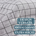 Ver imagem 3 de Edredom Casal Super King Aisha 100% Algodão Dupla Face Luxuoso Atual:branco
