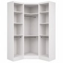 Ver imagem 4 de Guarda-Roupa Modulado de Canto Oblíquo 3 Portas 100% MDF Cairo