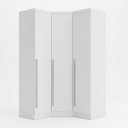 Ver imagem 1 de Guarda-Roupa Modulado de Canto Oblíquo 3 Portas 100% MDF Cairo