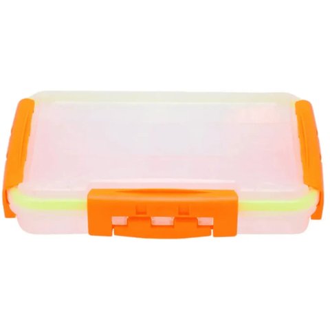 Estojo Pesca Brasil 27cm 17cm 05cm Laranja Transparente