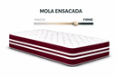 Ver imagem 4 de Kit Cama Box Baú Solteiro 88x188 cm + Colchão Molas Ensacada Solteiro 28 cm Vinho Suede
