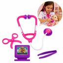 Ver imagem 5 de Kit Enfermeira Infantil Rosa Medico Completo Faz Conta Estetoscopio Raio X