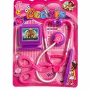 Ver imagem 2 de Kit Enfermeira Infantil Rosa Medico Completo Faz Conta Estetoscopio Raio X