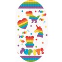 Ver imagem 2 de Toalha de Banho Infantil Felpuda Estampada 60 cm x 110 cm - Pop it