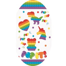 Toalha de Banho Infantil Felpuda Estampada 60 cm x 110 cm - Pop it - 2