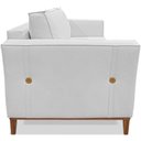 Ver imagem 2 de Sofa Balli 2 Lugares 170cm Pes Madeira Linho 221 Grigio Ezz Grigio