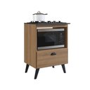 Ver imagem 2 de Balcão para Cooktop e Forno 60cm com Porta Basculante Bogotá BL060 Art In Móveis - Mel