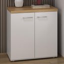 Ver imagem 2 de Balcão para Escritório Home Office Multiuso 2 Portas Orly A02 Olmo Branco - Lyam Decor