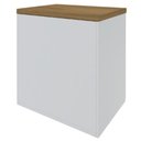 Ver imagem 6 de Balcão para Escritório Home Office Multiuso 2 Portas Orly A02 Olmo Branco - Lyam Decor